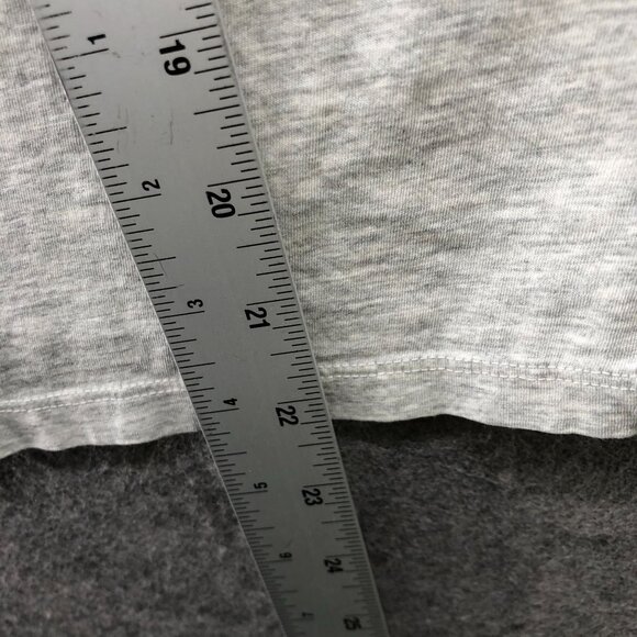 Abercrombie & Fitch Skimming Tee Womens L Short Sleeve Cropped Gray T Shirt - Picture 8 of 8